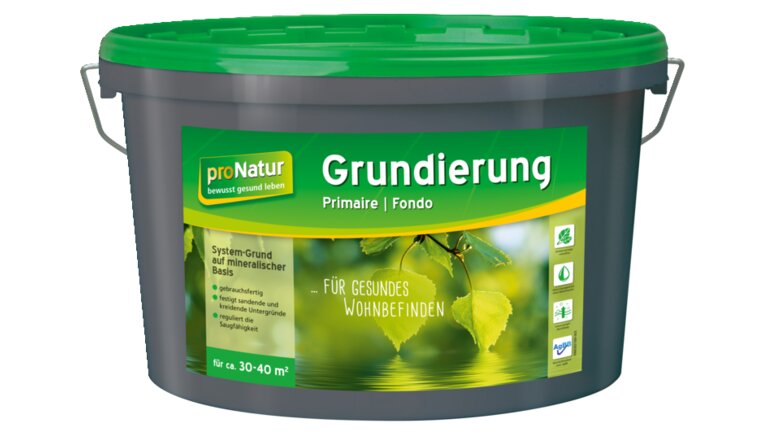 proNatur Grundierung auf mineralischer Basis, Eimer für 30–40 m².